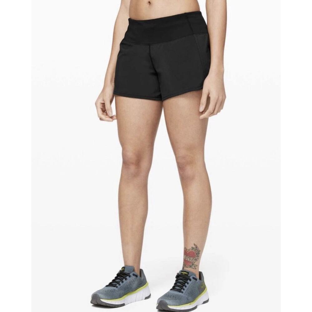 Lululemon Run Times Short II 2.5” Black | SIZE 6 Running Shorts - Picture 3 of 10